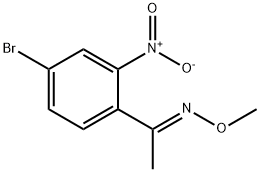 Ethanone, 1-(4-bromo-2-nitrophenyl)-, O-methyloxime, (1E)- Struktur