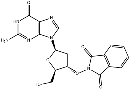 2'-deoxy-3'-O-(1,3-dihydro-1,3- dioxo-2H-isoindol-2-yl)-Guanosine Struktur