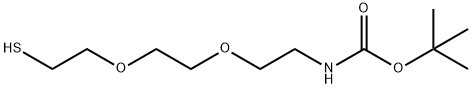 BocNH-PEG2-CH2CH2SH Struktur