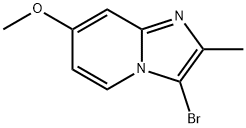 Imidazo[1,2-a]pyridine, 3-bromo-7-methoxy-2-methyl- Struktur