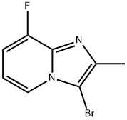 Imidazo[1,2-a]pyridine, 3-bromo-8-fluoro-2-methyl- Struktur