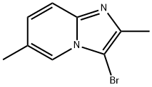 Imidazo[1,2-a]pyridine, 3-bromo-2,6-dimethyl- Struktur