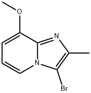 Imidazo[1,2-a]pyridine, 3-bromo-8-methoxy-2-methyl- Struktur