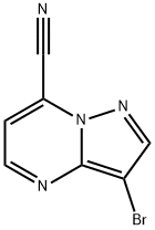 Pyrazolo[1,5-a]pyrimidine-7-carbonitrile, 3-bromo- Struktur