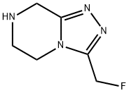 1,2,4-Triazolo[4,3-a]pyrazine, 3-(fluoromethyl)-5,6,7,8-tetrahydro- Struktur