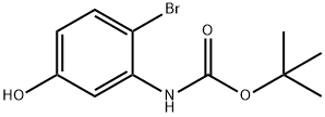 N-Boc-3-amino-4-bromophenol Struktur