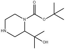 2-(1-Boc-2-piperazinyl)-2-propanol Struktur