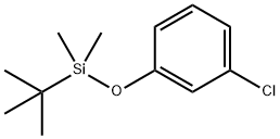 Benzene, 1-chloro-3-[[(1,1-dimethylethyl)dimethylsilyl]oxy]- Struktur