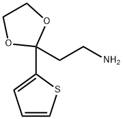 2-[2-(thiophen-2-yl)-1,3-dioxolan-2-yl]ethan-1-amine Struktur