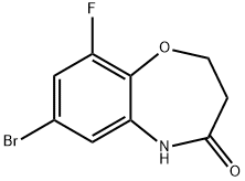 7-Bromo-9-fluoro-2,3,4,5-tetrahydro-1,5-benzoxazepin-4-one Struktur