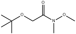 Acetamide, 2-(1,1-dimethylethoxy)-N-methoxy-N-methyl- Struktur