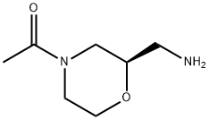 Ethanone, 1-[(2R)-2-(aminomethyl)-4-morpholinyl]- Struktur