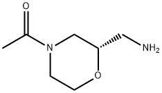 Ethanone, 1-[(2S)-2-(aminomethyl)-4-morpholinyl]- Struktur