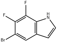 1H-Indole, 5-bromo-6,7-difluoro- Struktur