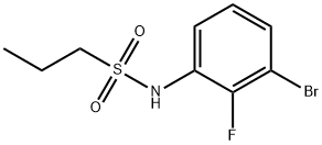 1-Propanesulfonamide, N-(3-bromo-2-fluorophenyl)- Struktur