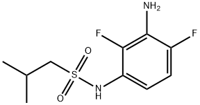 1-Propanesulfonamide, N-(3-amino-2,4-difluorophenyl)-2-methyl- Struktur