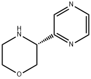 Morpholine, 3-(2-pyrazinyl)-, (3R)- Struktur