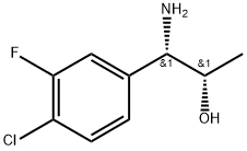 (1S,2S)-1-AMINO-1-(4-CHLORO-3-FLUOROPHENYL)PROPAN-2-OL Struktur