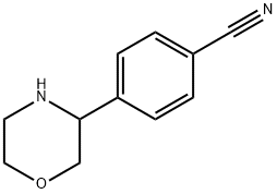 Benzonitrile, 4-(3-morpholinyl)- Struktur