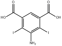 1,3-Benzenedicarboxylic acid, 5-amino-4,6-diiodo- Struktur