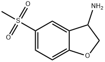 5-(METHYLSULFONYL)-2,3-DIHYDROBENZO[B]FURAN-3-YLAMINE Struktur