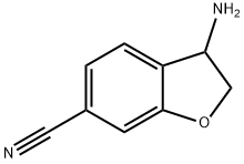 6-Benzofurancarbonitrile, 3-amino-2,3-dihydro- Struktur