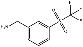 3-[(Trifluoromethyl)sulfonyl]benzylamine Struktur