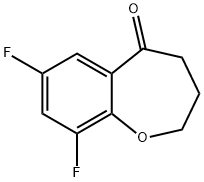 7,9-difluoro-2,3,4,5-tetrahydro-1-benzoxepin-5-one Struktur