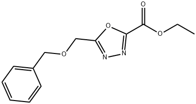 ethyl 5-((benzyloxy)methyl)-1,3,4-oxadiazole-2-carboxylate Struktur