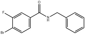 Benzamide,4-bromo-3-fluoro-N-(phenylmethyl)-（WS205028） Struktur