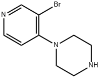 Piperazine, 1-(3-bromo-4-pyridinyl)- Struktur