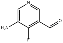 3-Pyridinecarboxaldehyde, 5-amino-4-fluoro- Struktur