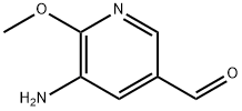 3-Pyridinecarboxaldehyde, 5-amino-6-methoxy- Struktur