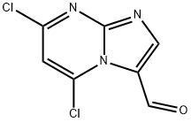 Imidazo[1,2-a]pyrimidine-3-carboxaldehyde, 5,7-dichloro- Struktur