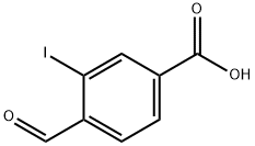 4-formyl-3-iodobenzoic acid Struktur