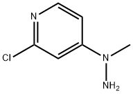 2-chloro-4-(1-methylhydrazin-1-yl)pyridine Struktur