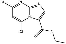 ethyl 5,7-dichloroimidazo[1,2-a]pyrimidine-3-carboxylate Struktur