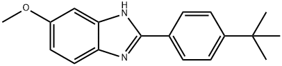 1H-Benzimidazole, 2-[4-(1,1-dimethylethyl)phenyl]-6-methoxy- Struktur