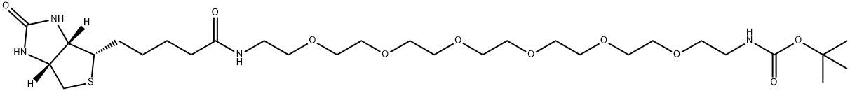 Biotin-PEG6-NH-Boc Struktur