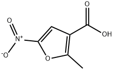 2-methyl-5-nitrofuran-3-carboxylic acid Struktur