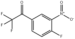 Ethanone, 2,2,2-trifluoro-1-(4-fluoro-3-nitrophenyl)- Struktur