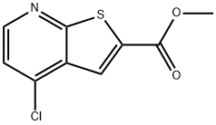 Thieno[2,3-b]pyridine-2-carboxylic acid, 4-chloro-, methyl ester Struktur