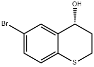 2H-1-Benzothiopyran-4-ol, 6-bromo-3,4-dihydro-, (4R)- Struktur