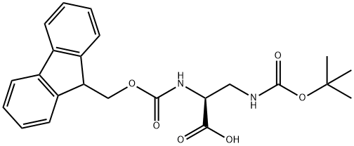 FMOC-DAP(BOC)-OH Structure