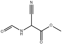 Acetic acid, cyano(formylamino)-, methyl ester (9CI) Struktur