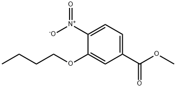 Benzoic acid, 3-butoxy-4-nitro-, methyl ester Struktur