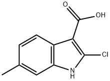 2-chloro-6-methyl-1H-indole-3-carboxylic aci Struktur