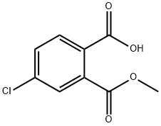 1,2-Benzenedicarboxylic acid, 4-chloro-, 2-methyl ester Struktur