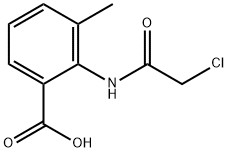 2-(2-chloroacetamido)-3-methylbenzoic acid Struktur