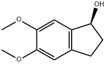 1H-Inden-1-ol, 2,3-dihydro-5,6-dimethoxy-, (1S)- Struktur